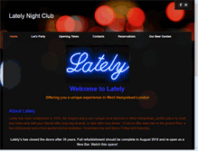 Tablet Screenshot of latelybar.com